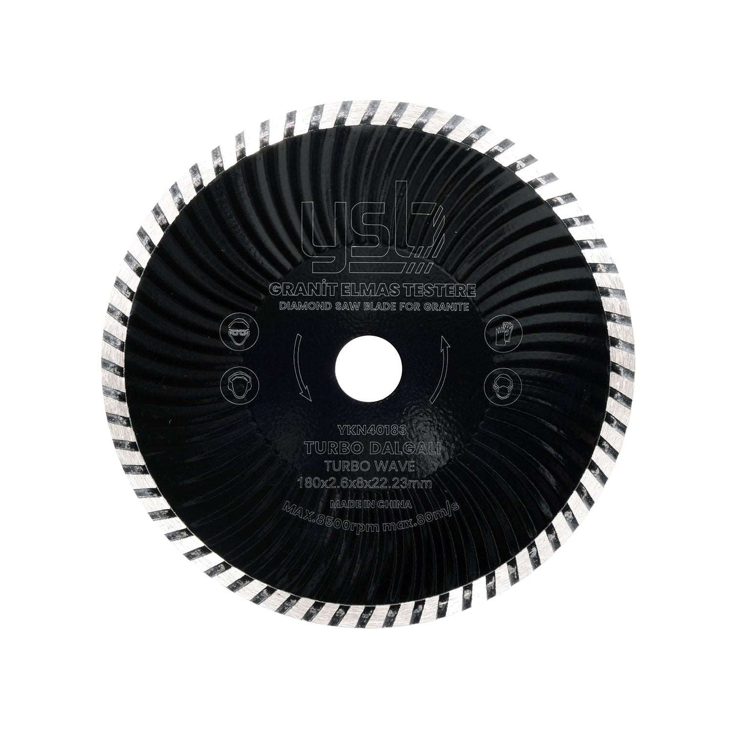 180 mm Turbo Dalgalı Granit Elmas Testere