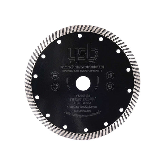 180 mm Turbo Delikli Granit Elmas Testere