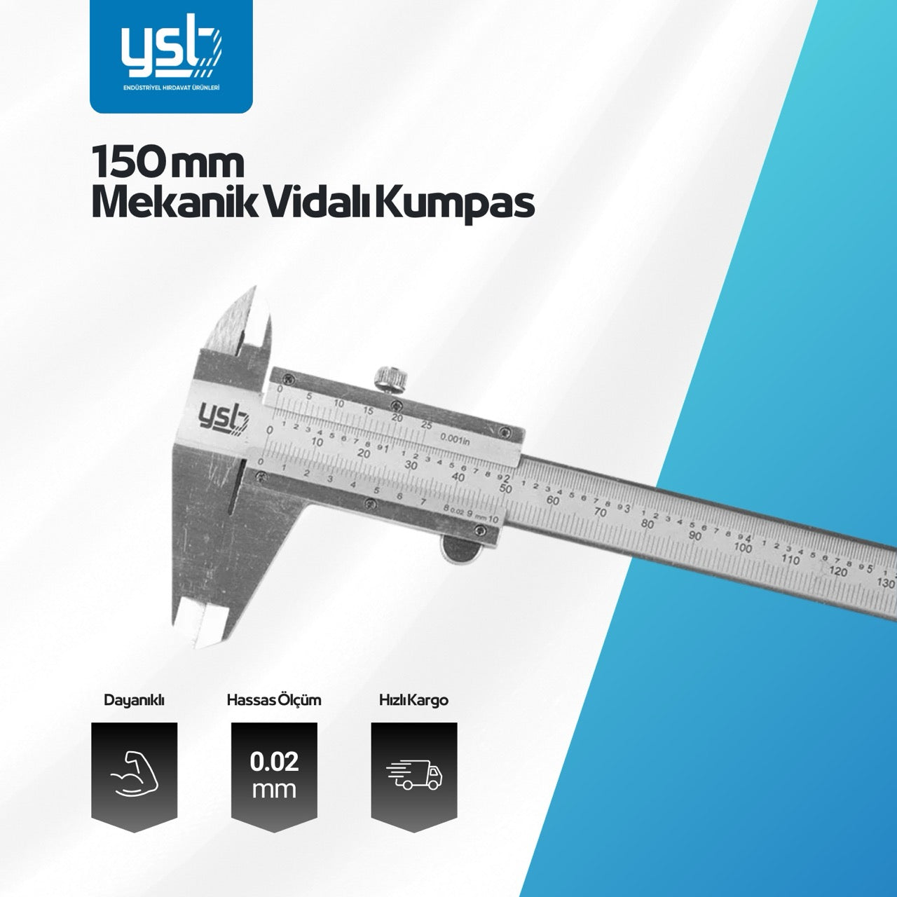 YSB 150 mm Vidalı Kumpas
