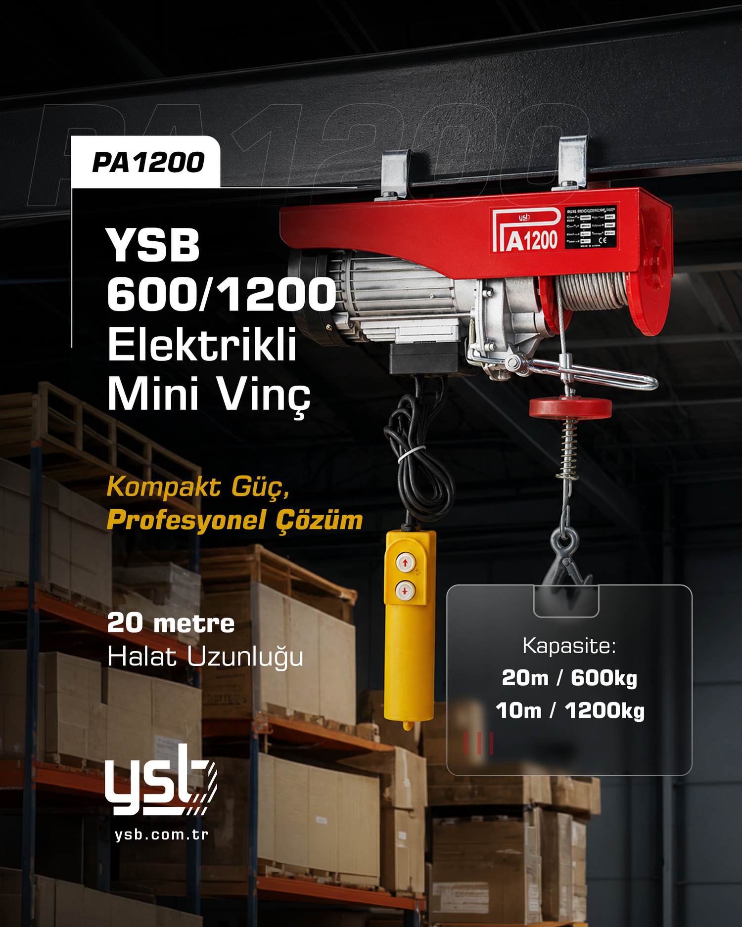 elektrikli mini vinç