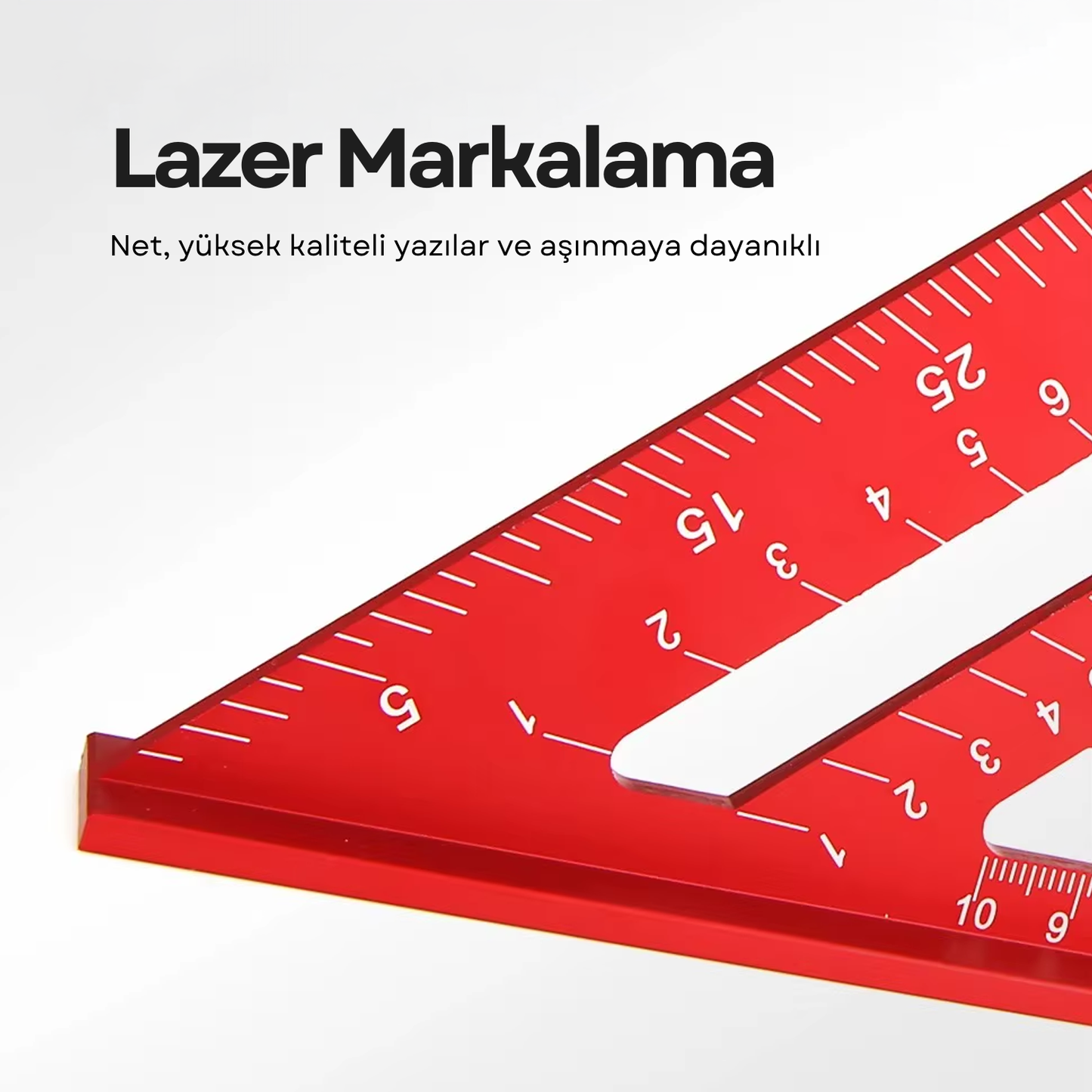 YSB 30 cm Alüminyum Üçgen Marangoz Gönye