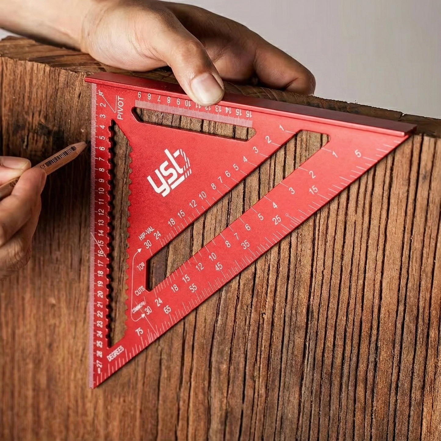 YSB 30 cm Alüminyum Üçgen Marangoz Gönye