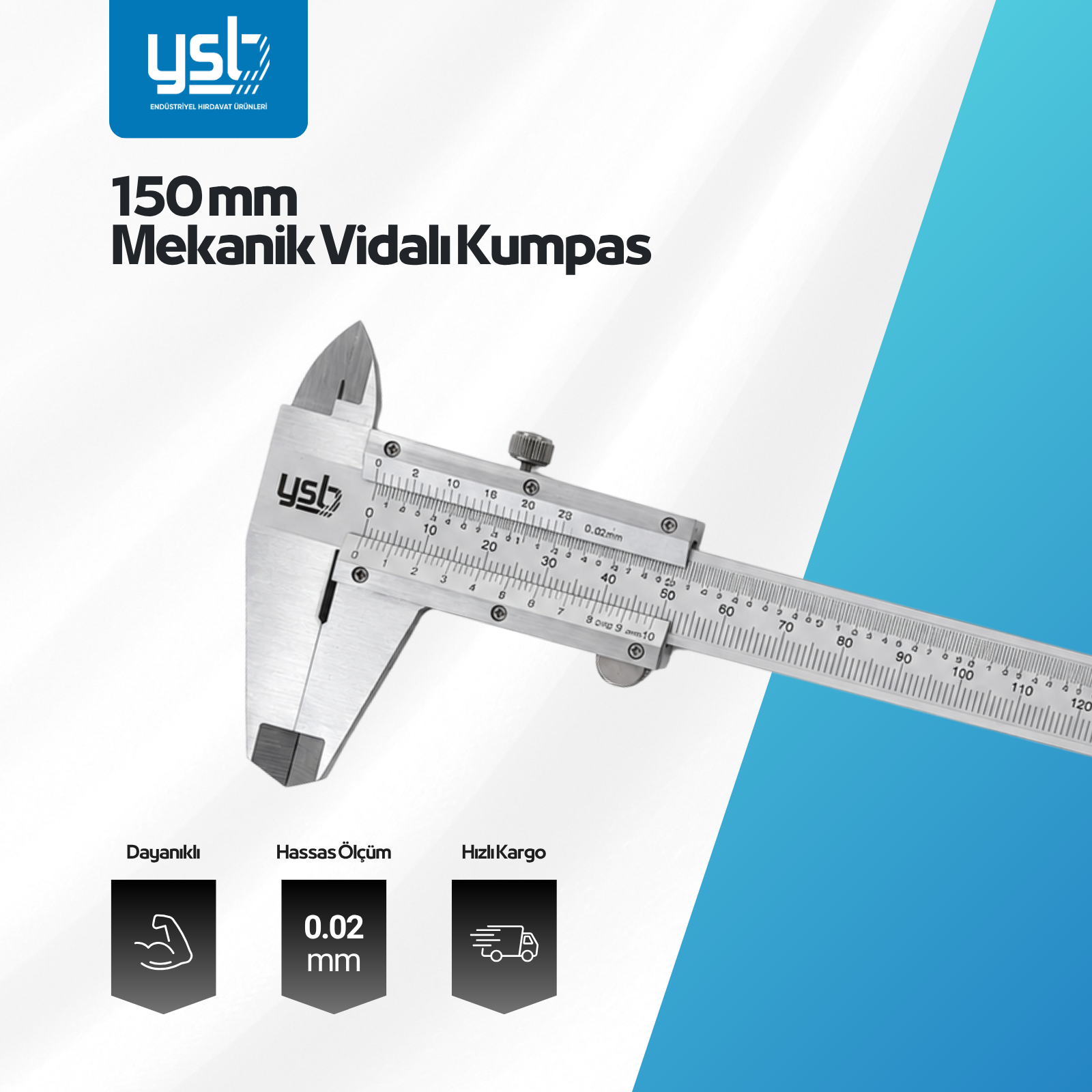 YSB 150 mm Vidalı Kumpas