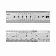 YSB 40 cm Çelik Cetvel İnç Ölçülü