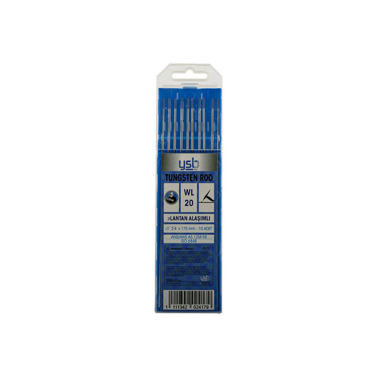 Ysb 2,4 175 Wl 20 Mavi Tungsten Elektrodu Lantan Alaşımlı