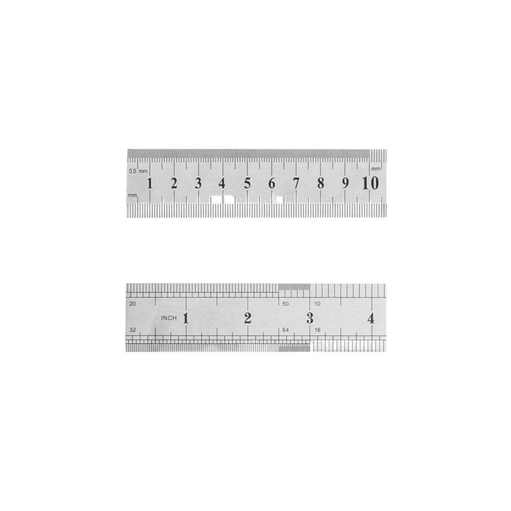 YSB 30 cm Çelik Cetvel İnç Ölçülü