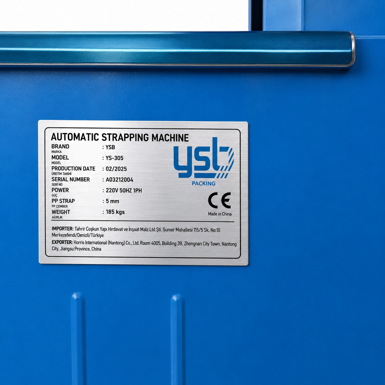 YSB YS-305 65 cm Otomatik Çember Makinesi