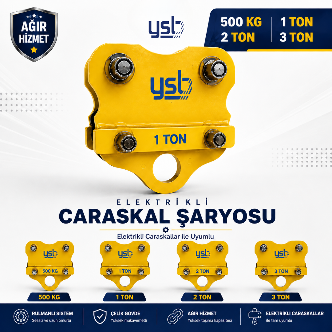 YSB Elektrikli Caraskal Manuel Şaryo 500 KG / 1 Ton / 2 Ton / 3 Ton