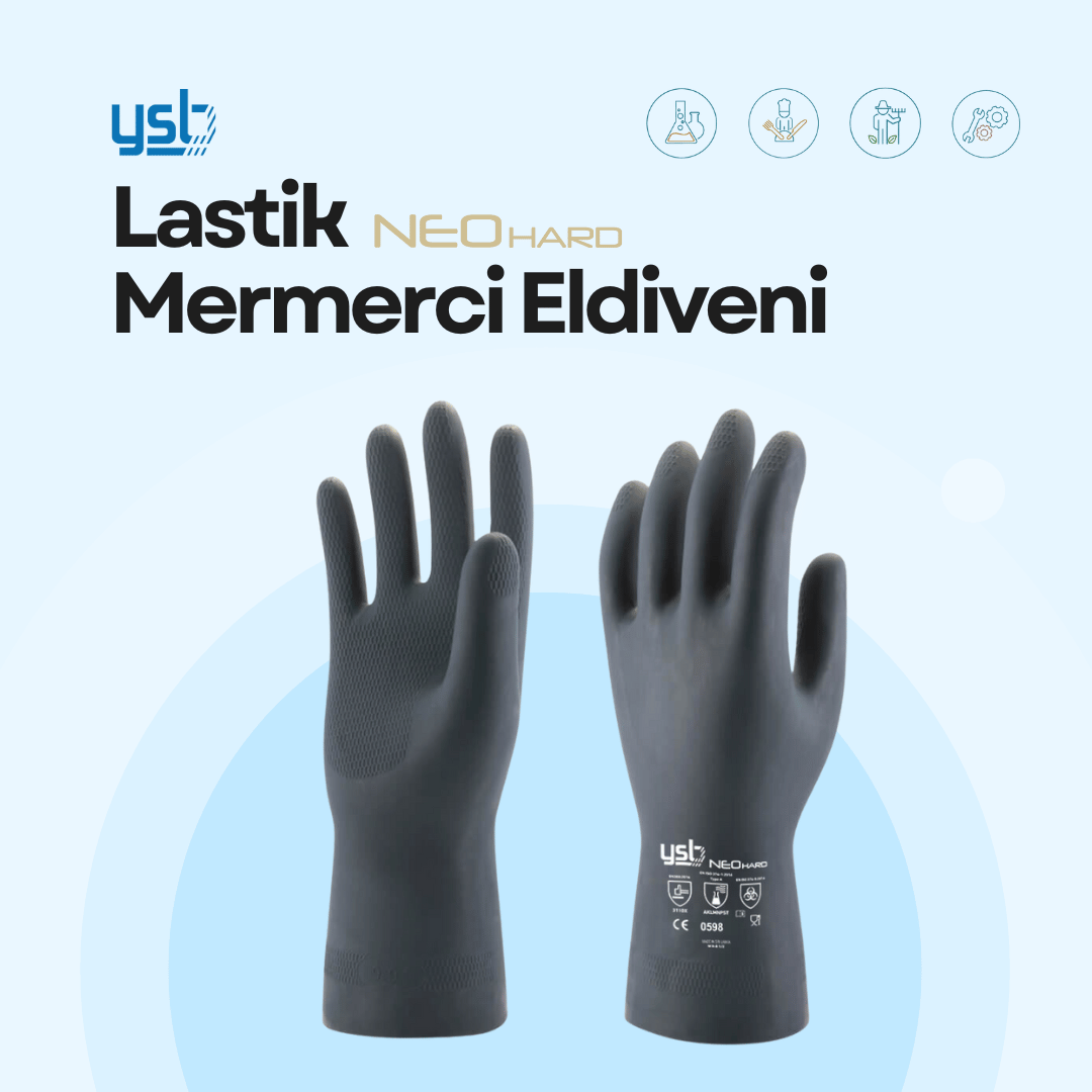YSB Neo Hard Lastik Mermerci Eldiveni